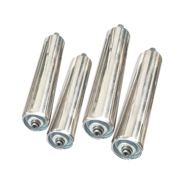 Stainless steel non-powered internal thread bearing support roller drum inner tooth roller roller conveyor belt conveyor roller roller