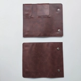 5-позиционная сумка для пинцета для ресниц, чехол для хранения, кожаный чехол, зажим для пинцета с золотыми перьями дельфина, кожаная сумка для инструментов с принтом логотипа, рекламная торговая марка