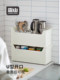 Frost Mountain Cabinet Storage Box Snacks and Grocery Storage Basket Desktop Multi-function Organizing Box Removable Right Angle Storage Box