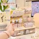 Desktop hole board storage box desk stationery organizing artifact storage rack pen holder office study table storage rack