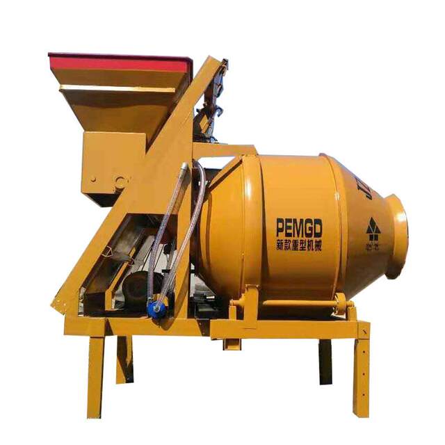 JZC350/400/450/500 ring gear cement concrete mixer climbing bucket full-climbing roller type automatic lifting bucket