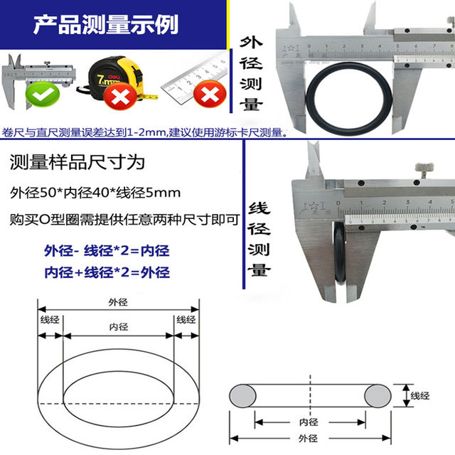 Dingqing rubber ring sealing ring o-ring o-shaped 20 21 22 23 24 25 26 27 28 29 wire diameter 2