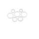 Silicone ring white O-ring high temperature resistant sealing ring food grade rubber ring waterproof ring sealing parts