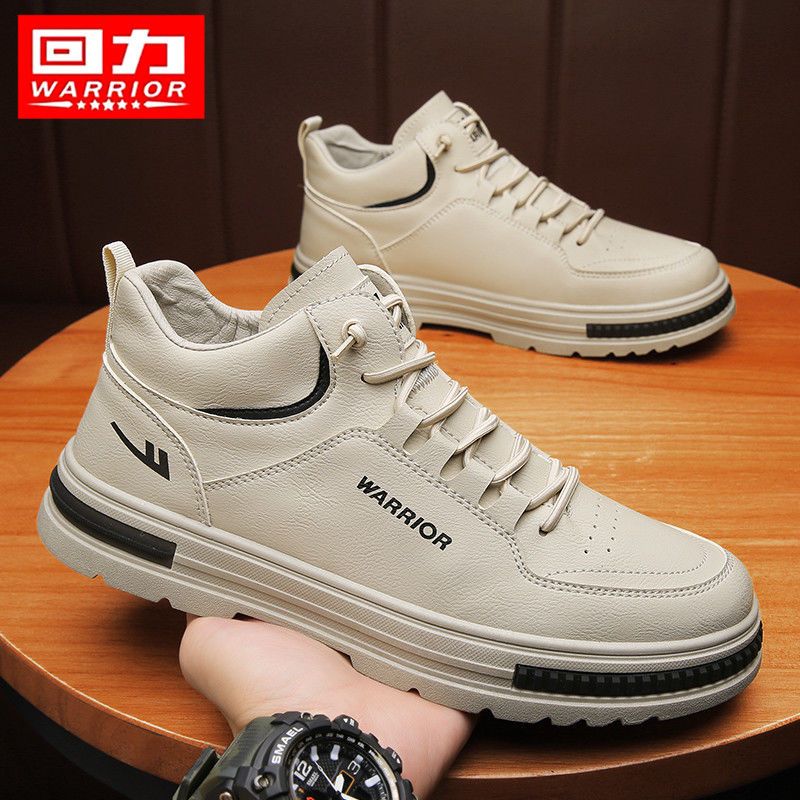 PULL BACK MARTIN BOOTS MENS AUTUMN HIGH-TOP MENS BOOTS CONSTRUCTION SITE WORK WATERPROOF ANTI-SLIP WEAR-RESISTANT OVERALLS BOOTS LABOR PROTECTION TIDE SHOES