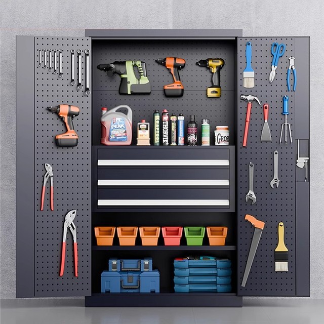 Heavy-duty hardware tool cabinet workshop iron cabinet box factory auto repair parking space ware storage thickened drawer cabinet