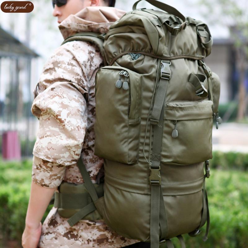 WILDERNESS SURVIVAL BACKPACK MOUNTAINEERING TRAVEL BACKPACK SUPER LARGE CAPACITY OUTDOOR TRAVEL ADVENTURE CAMPING LUGGAGE BACKPACK 100L