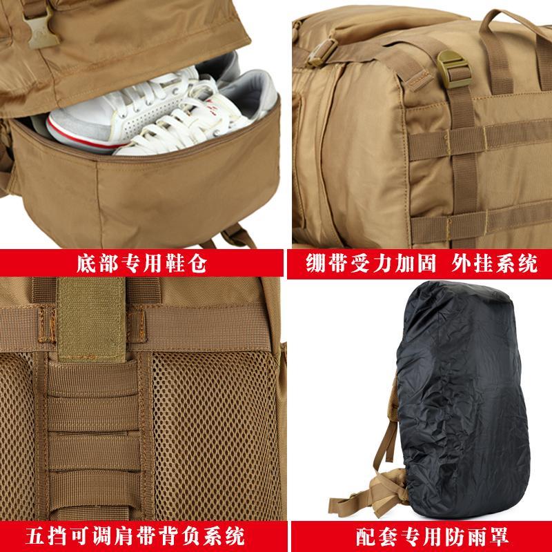 WILDERNESS SURVIVAL BACKPACK MOUNTAINEERING TRAVEL BACKPACK SUPER LARGE CAPACITY OUTDOOR TRAVEL ADVENTURE CAMPING LUGGAGE BACKPACK 100L