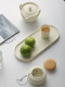 Yijitang INS cream tray ceramic high-end fruit tray aromatherapy jewelry teacup storage tray simple decoration