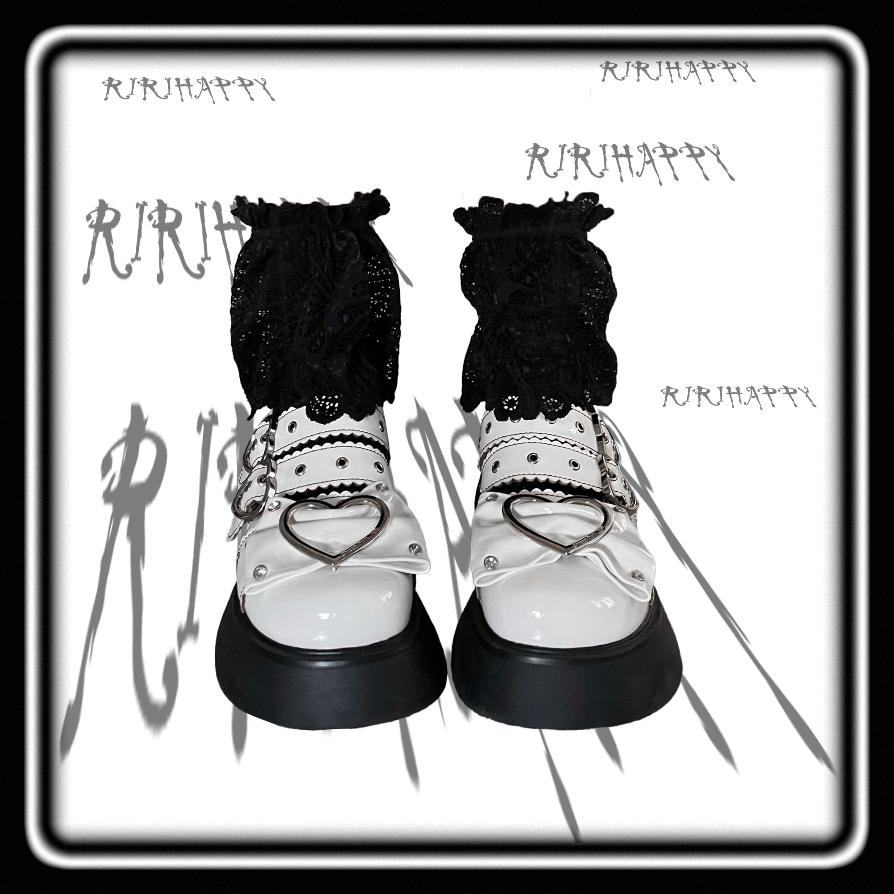 RIRIHAPPY DARK LACE LOLITA SHORT SLEEVES GOTHIC LEG COVERS