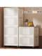 Installation-free folding storage box plush toys removable storage cabinet with wheels flip storage cabinet sorting box home dormitory
