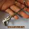 MINI SMALL CONVENIENT VERNIER CALIPER KEYCHAIN PENDANT MEASURING TOOL ZINC ALLOY KEYCHAIN PORTABLE TOOL