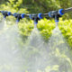 Fence spraying factory roof workshop cooling atomization spray head timing spray system dust removal spray water spraying tool