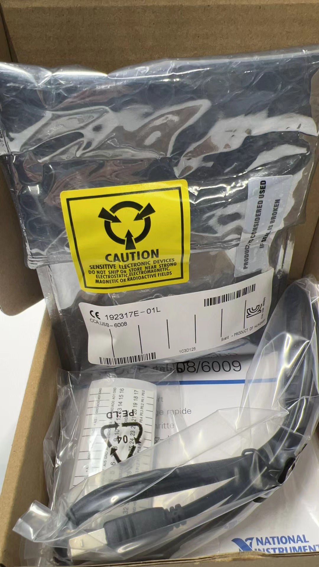 NI USB-6008 데이터 수집 카드 다기능 DAQ 779051-01 1년간    품질 보증