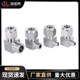 316L stainless steel single and double sleeve right angle terminal joint 90 degree bend elbow air source angle connection copper pipe steel pipe