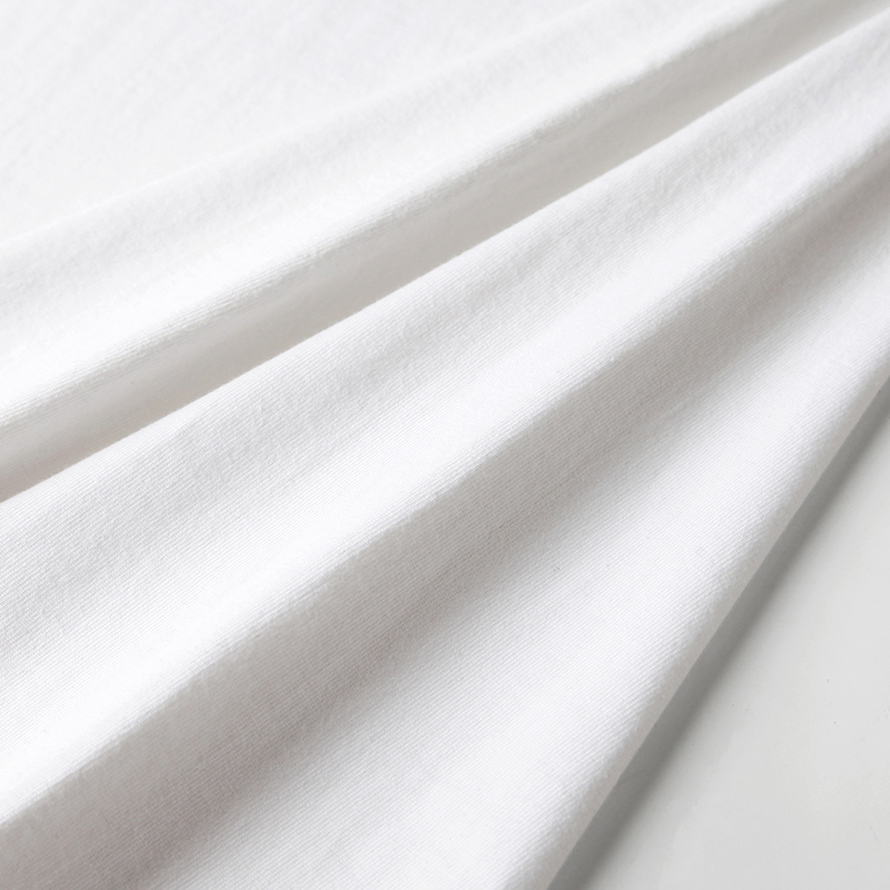 XINJIANG COTTON JAPANESE HEAVY 270G PURE WHITE ROUND NECK SHORT SLEEVE SHOULDER T-SHIRT WOMENS THIN AND VERSATILE SOLID COLOR TOP SUMMER