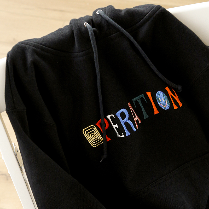 THIS ONE IS SO GOOD TO WEAR  460G HEAVY COTTON FUN PRINT SWEATSHIRT ATHLEISURE UNI HOODED TOP