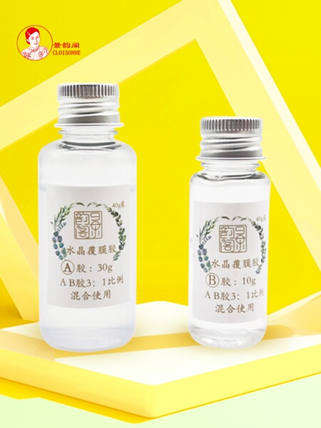 水晶胶 掐丝珐琅画覆膜胶 清晰度高防水不变色金丝沙画固色专用