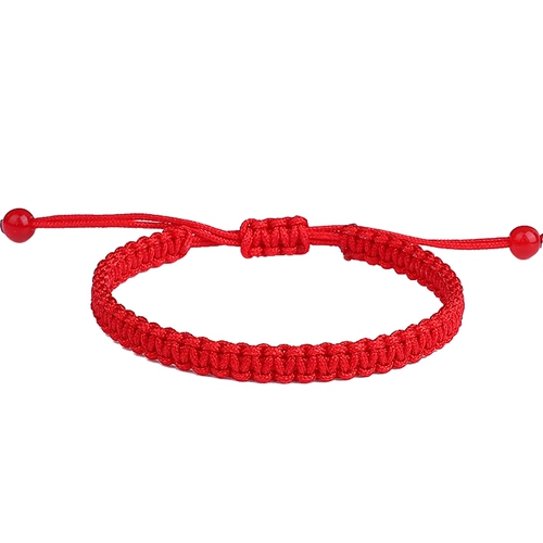 TikTok, плетеный браслет из красной нити ручной работы, набор материалов для влюбленных, популярно в интернете