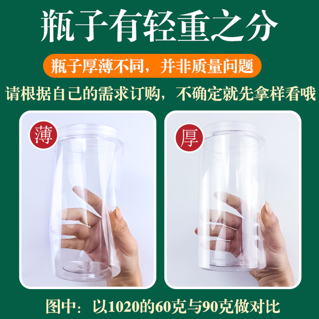 With silver aluminum cover 50 pieces of desiccant delivery transparent plastic bottle pet bottle empty bottle storage sealed tank storage tank