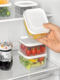 Kitchen refrigerator rectangular fresh-keeping box microwave heat-resistant and frozen plastic box food grade frozen meat storage seal box
