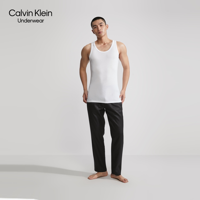 CK UNDERWEAR MENS TWO-PIECE DECORATED BODY COTTON PRINT COMFORTABLE CASUAL HOME PAJAMAS VEST NP2160O