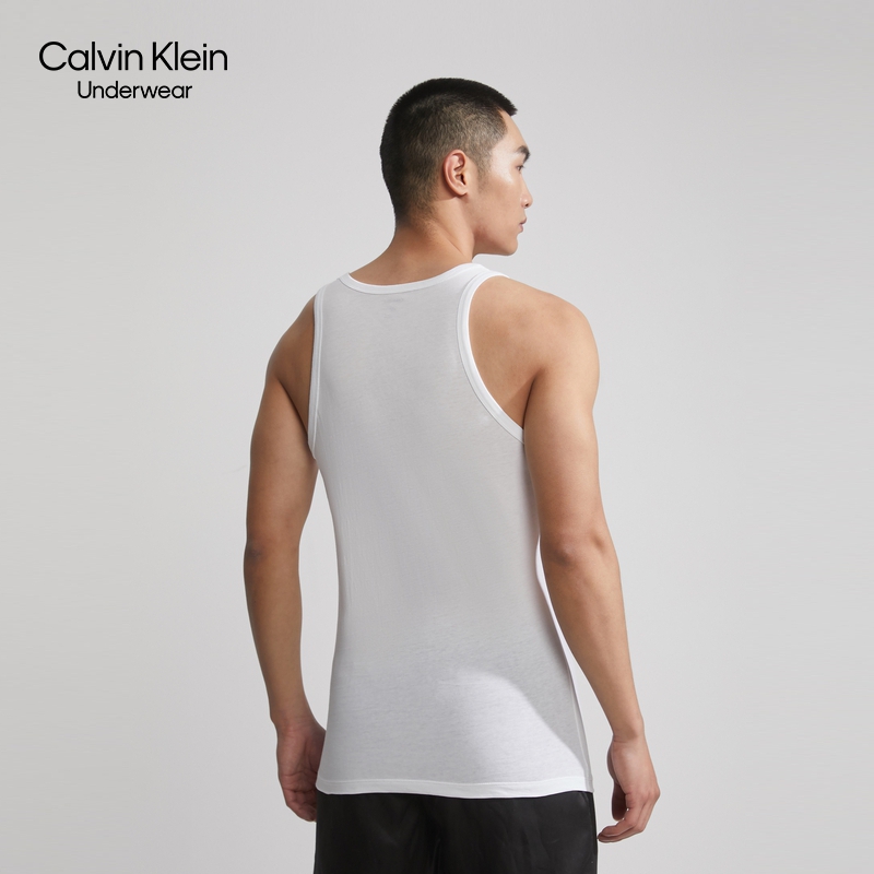 CK UNDERWEAR MENS TWO-PIECE DECORATED BODY COTTON PRINT COMFORTABLE CASUAL HOME PAJAMAS VEST NP2160O