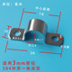 304 stainless steel double-sided tube clamp bridge type horse card double-eye pinch wire clamp instrument clamp oil pipe round tube fixing anti-rust