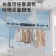 Clothes rack household balcony telescopic boom lift cooling sheet hanging type stainless steel hole-free quilt drying tool