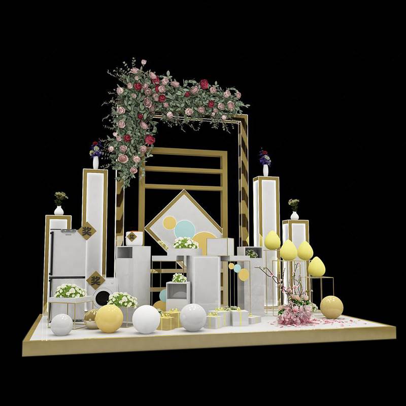 부동산 영업소 부동산 배송 DP 포인트 선물 창작 소품 장면 디스플레이 레이아웃 및 장식