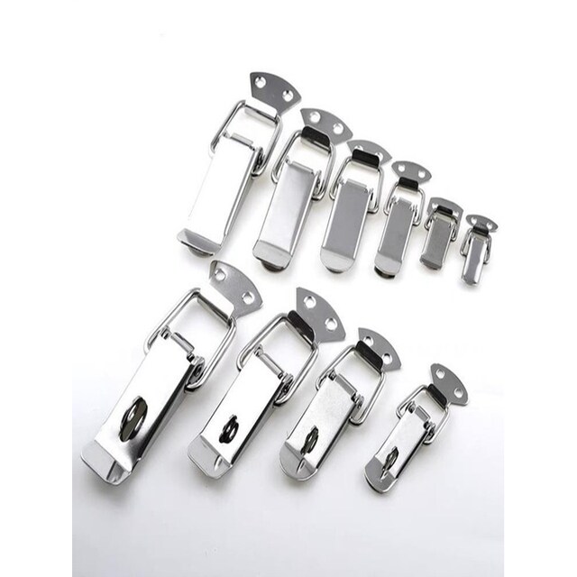 Replace Shanglong stainless steel buckle DKB/DKC-1/2/3/4 padlock lock box buckle snap spring duckbill buckle