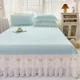 Summer Doudou mat Girls' Heart Summer Ice Silk Cool Mat Three-piece Set of Lace Bedding Sheet Machine Washable Air Conditioning Soft Mat