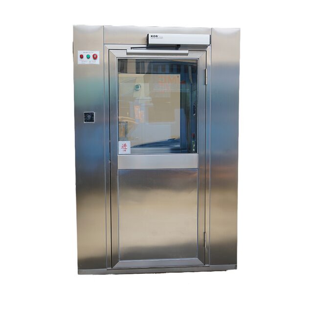 Fully automatic stainless steel air shower room single and double factory direct sales air shower door workshop intelligent air purification air shower room