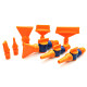 Plastic universal adjustable duckbill blowing nozzle flat head water nozzle fan-shaped cooling blowing nozzle round head air nozzle