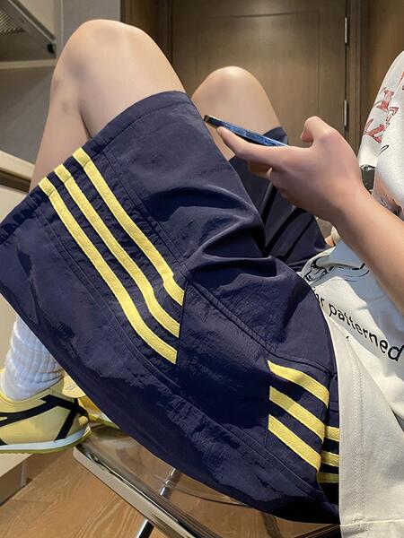 冰丝短裤男童夏季潮牌儿童外穿运动裤学生青少年宽松速干五分裤子 — 2