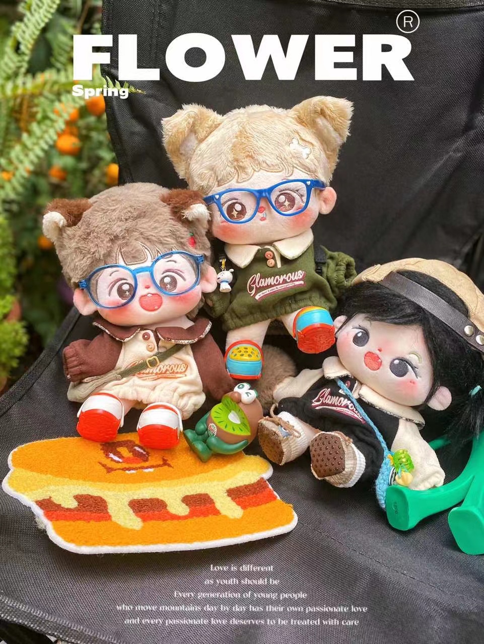 첫 번째 LEOPARD DREAM DETECTIVE 신제품 재고 있음 AMERICAN RETRO SWEATSHIRT COTTON BABY DOLL 10CM15CM20CM