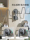 Suction cup shoe drying rack without punching wall-mounted household balcony drying rack storage sandals shoe drying sink drain bag