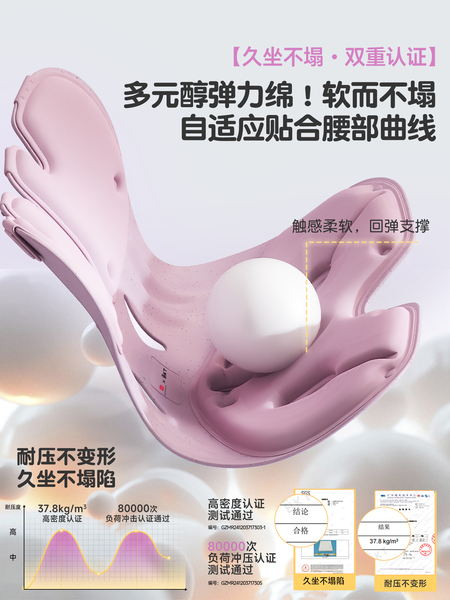 BKT护腰坐垫孕妇实用礼物腰靠垫腰凳靠背垫腰托椅子哺乳枕部支撑 — 3