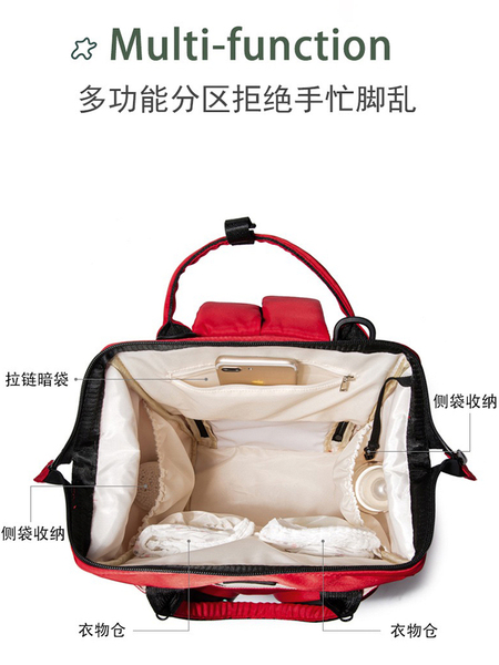妈咪包时尚母婴双肩背手提干湿分离双肩大容量宝宝外出轻便多功能 — 3