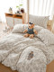 TeenieWeenie Summer Cotton Double Layer Yarn College Door Three-piece Cotton Single Bed Quilt Cover