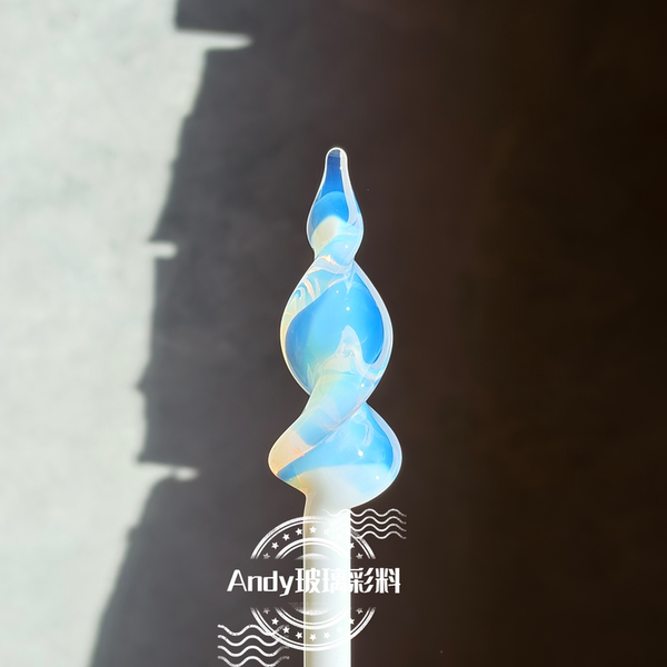 B05 重版幽灵白 月光白 灯工彩料 高硼硅硬料耐热玻璃 烧玻璃彩棒