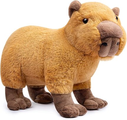 33CM Simulation Capybara Plush Toy Kawaii Capybara Stuffed D