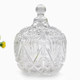 Creative European crystal glass candy jar large candy jar with lid candy box fruit tray household candy tray living room