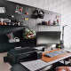 E-sports hole board e-sports room decoration shelf study desk computer desk accessories display rack storage wall customization