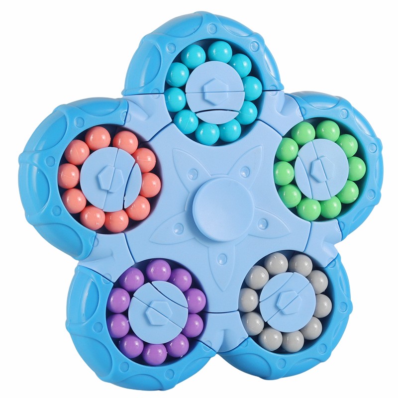 TEN-SIDED ROTATION INTERCHANGE MAGIC BEAN PUZZLE FLIP MAGIC BEADS 3-12 YEARS OLD CHILDREN SIX-SIDED FIDGET SPINNER DECOMPRESSION TOY