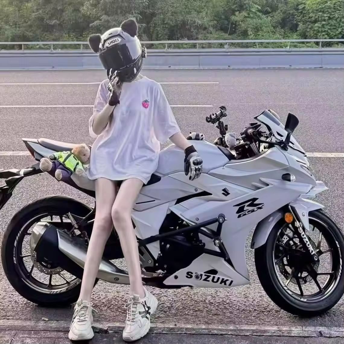 Локомотив мотоцикл Kawasaki Little Ninja R3 Horizon H2 тяжелый локомотив лежачий гоночный автомобиль топливо для взрослых может быть лицензировано Изображение 1
