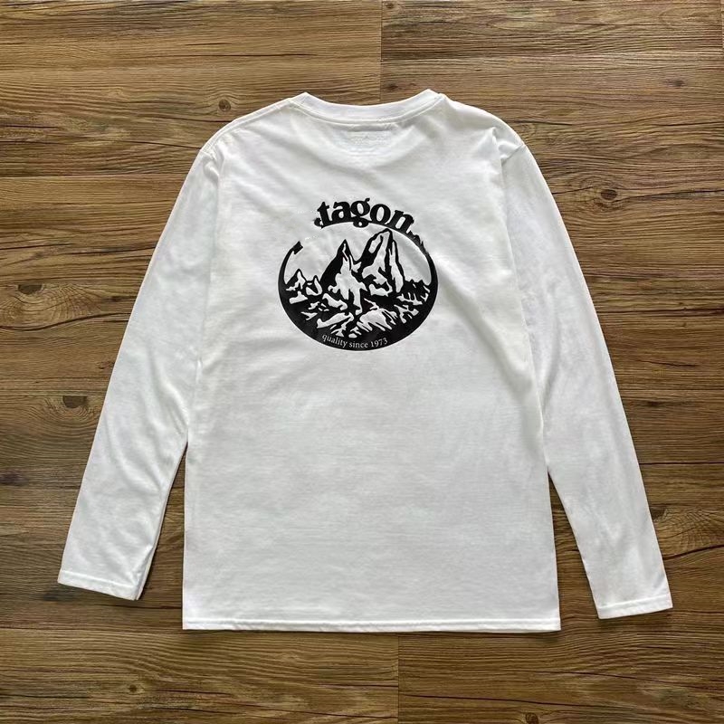 EUROPEAN GOODS ORIGINAL SINGLE AUTUMN AND WINTER LONG-SLEEVED CASUAL T-SHIRT MENS OUTDOOR SPORTS CREWNECK COTTON TOP TIDE