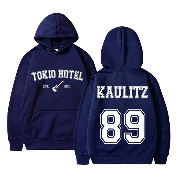 GERMANY ROCK BAND TOKIO HOTEL KAULITZ 89 BACK PRINT HOODIE M