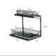 Lower sink double pull cabinet built-in rack kitchen storage kitchen utensils place pull rack countertop multi-layer seasoning rack