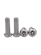 Pentagonal anti-theft screw with column 304 stainless steel flat round head five-star anti-tamping bolt M3-M6