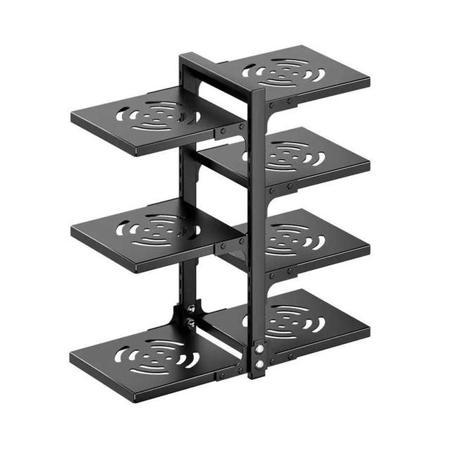 Pot rack, pot storage, floor-standing kitchen storage rack, sink cabinet, multi-layer pot, adjustable angle rack